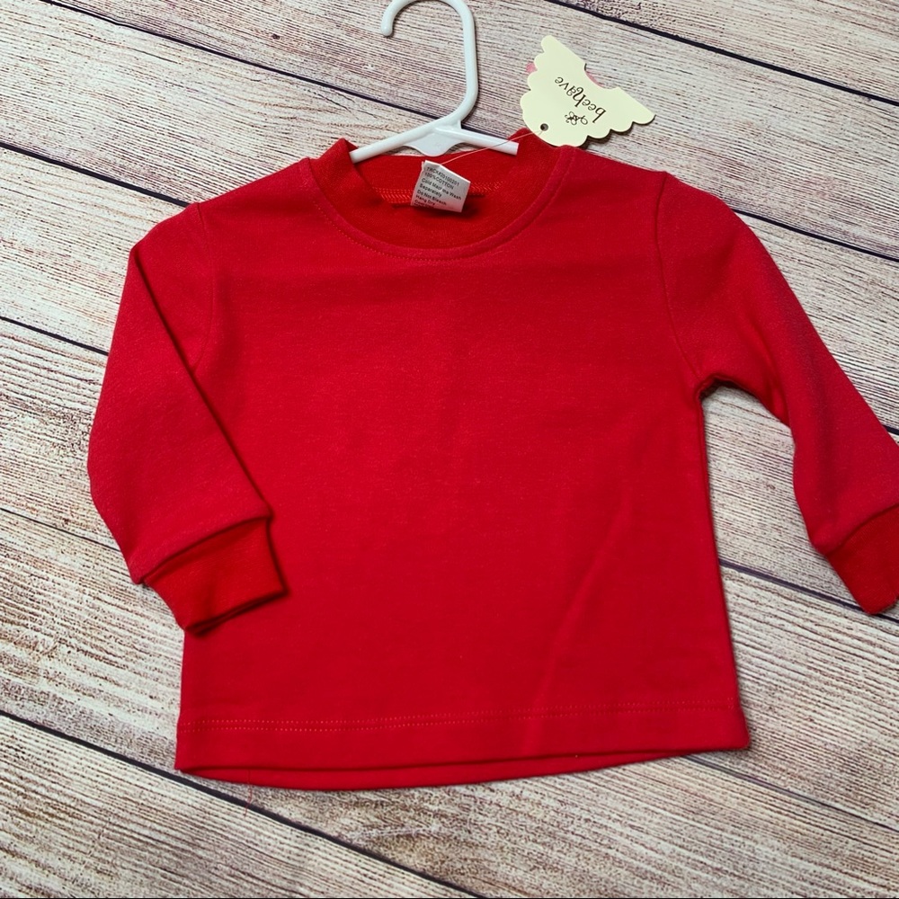 Beehave Red Long Sleeve Tee NWT